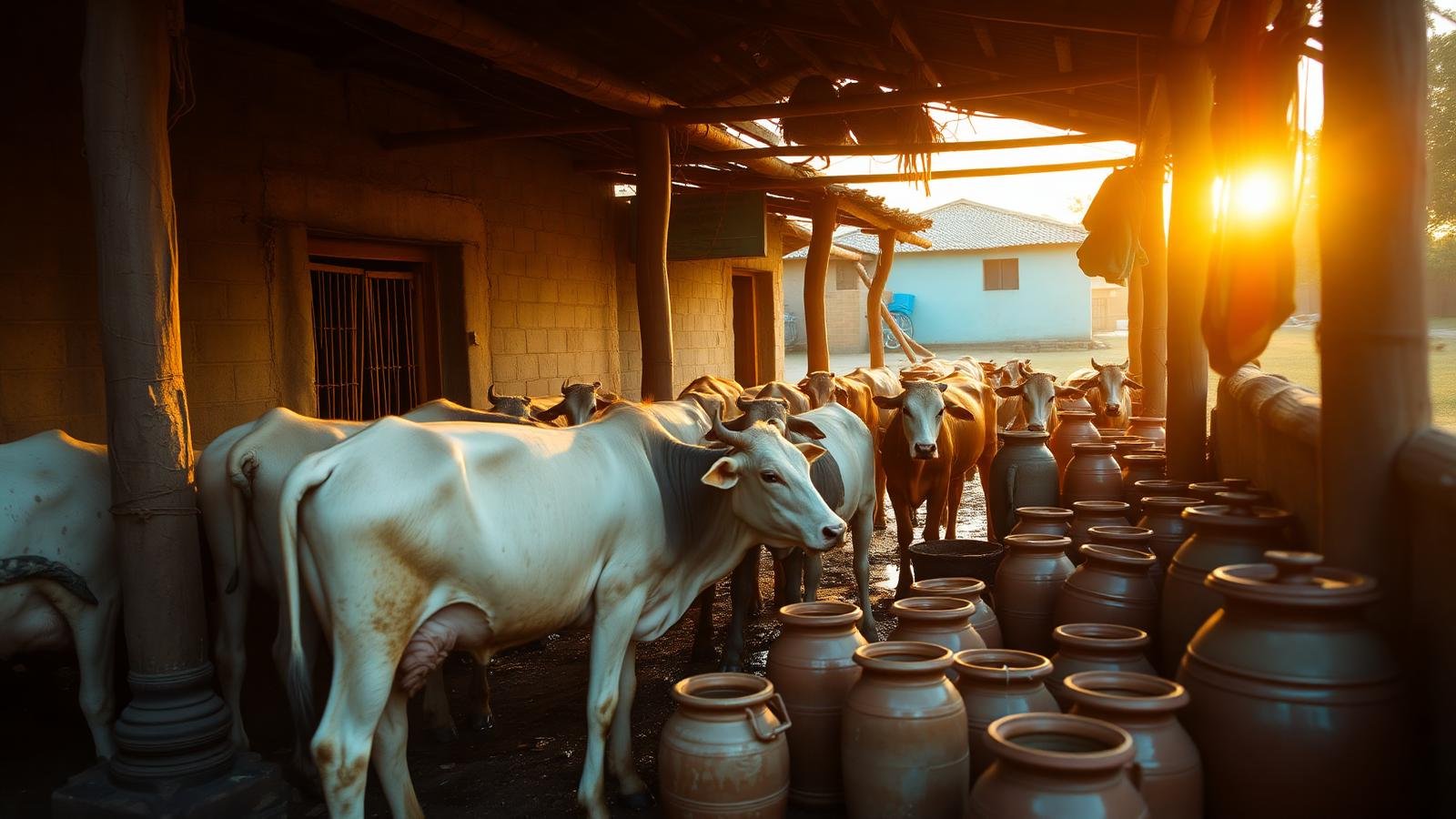 Traditional ghee making
